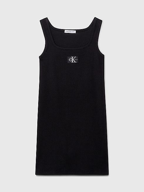 CALVIN KLEIN JEANS RIB BADGE SQUARE NECK TANK DRE