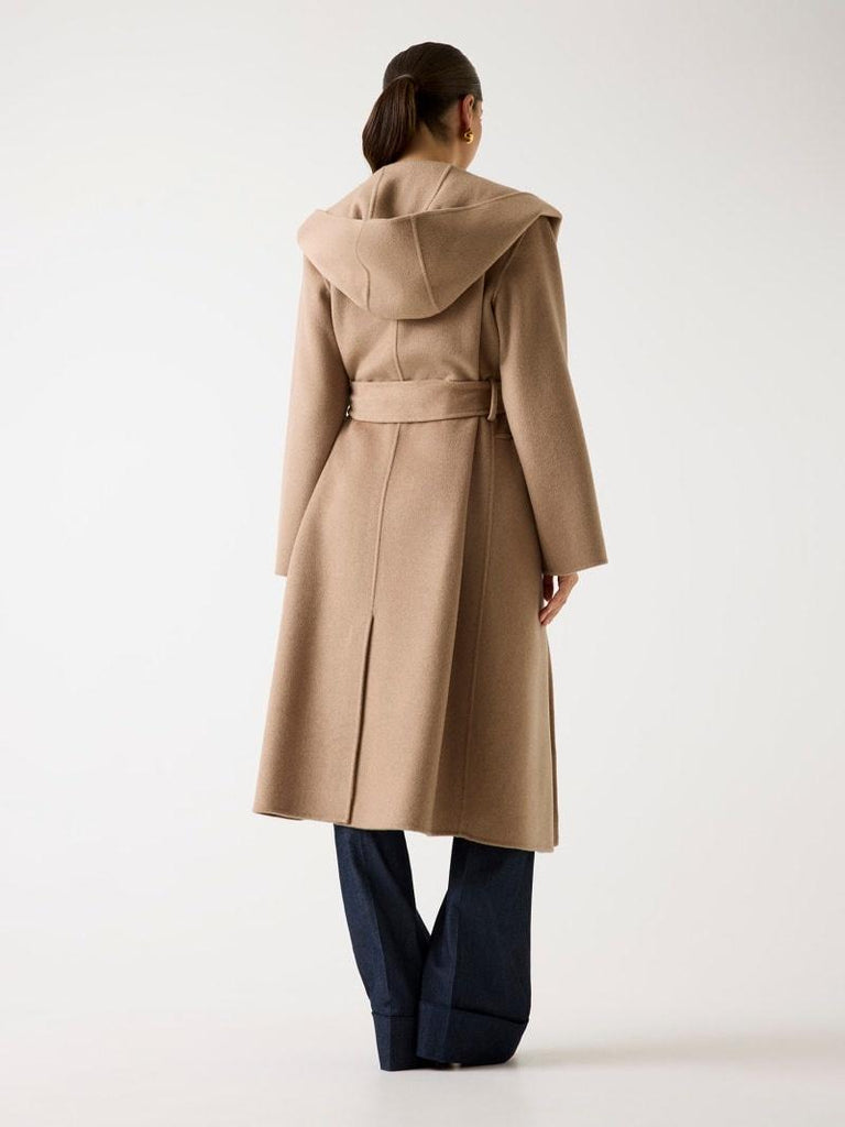 GUESS MARCIANO ELLA HOODED BELTED COAT