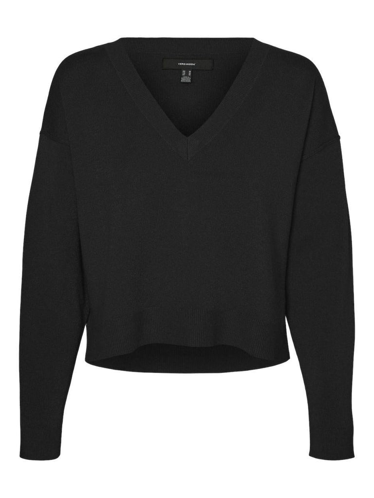 VERO MODA VMGOLD LINK LS V-NECK CROPPED PULL. GA