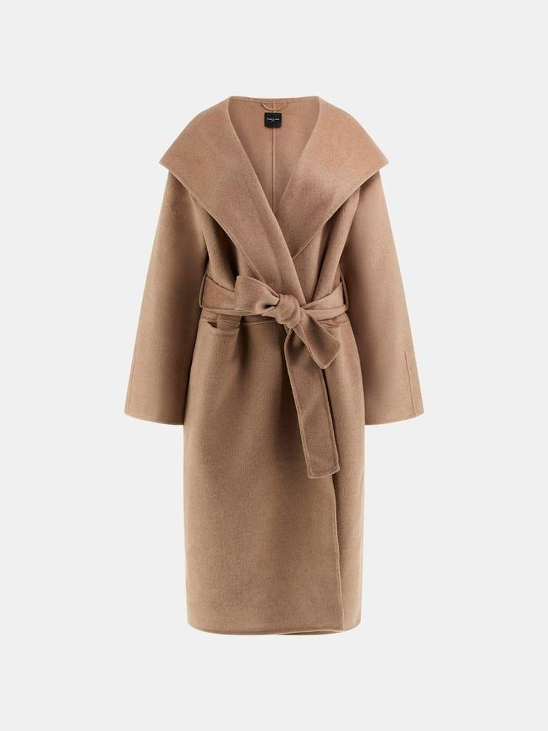 GUESS MARCIANO ELLA HOODED BELTED COAT