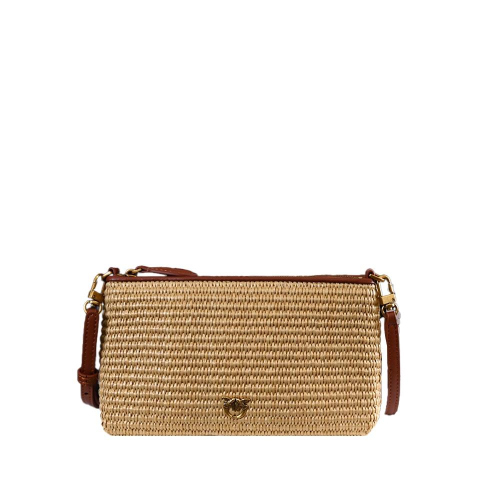 PINKO FLAT HORIZONTAL MINI RAFIA CRO