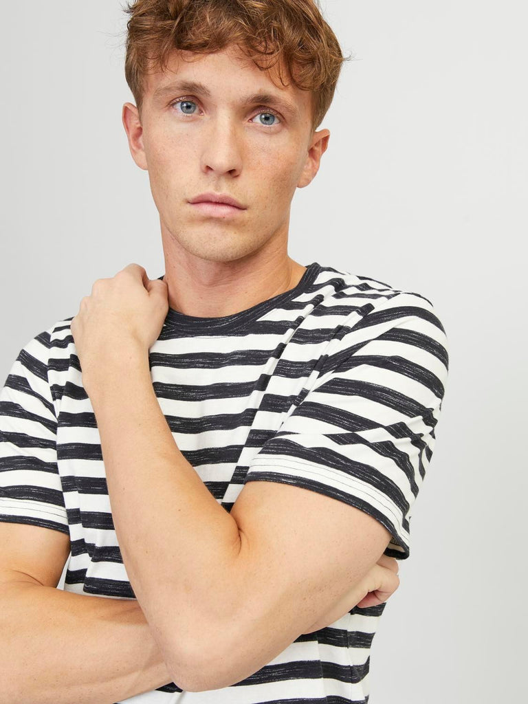 JACK AND JONES JORTAMPA STRIPE TEE SS CREW NECK