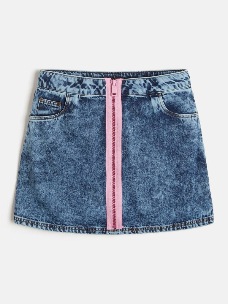 GUESS DENIM SKIRT W/ZIPPER