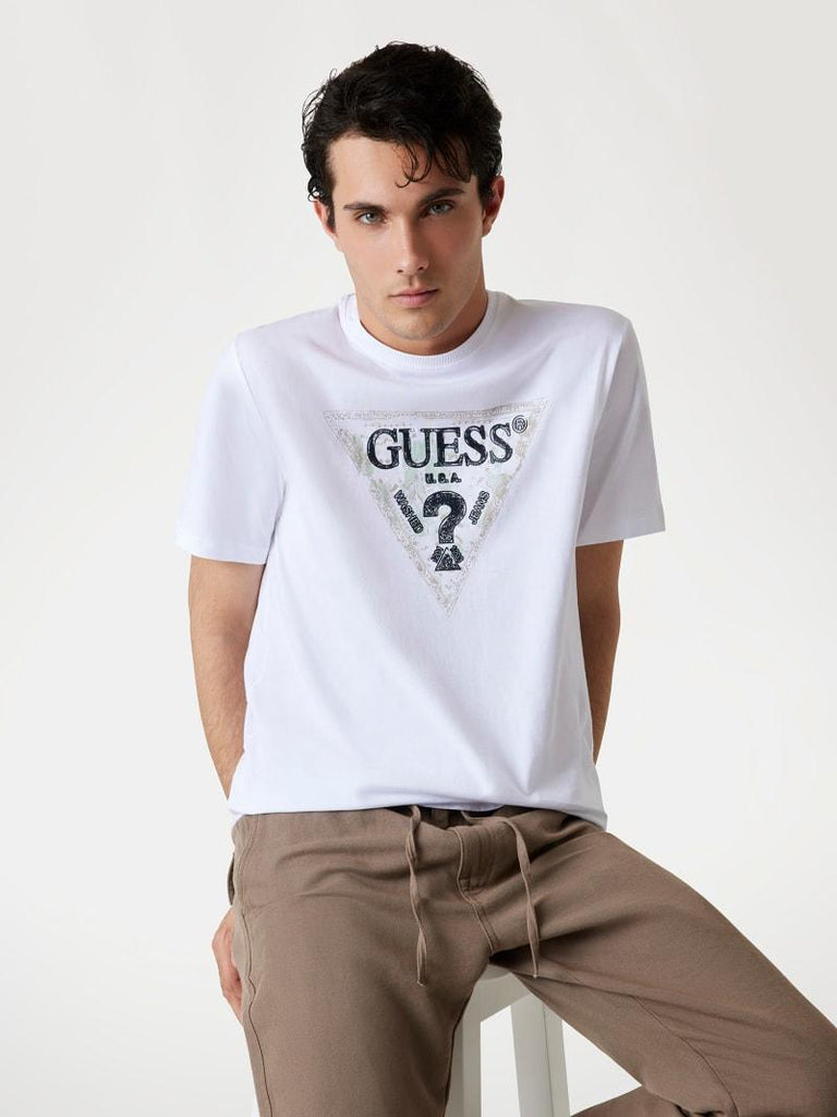 GUESS SS CN GUESS TRIANGLE TEE