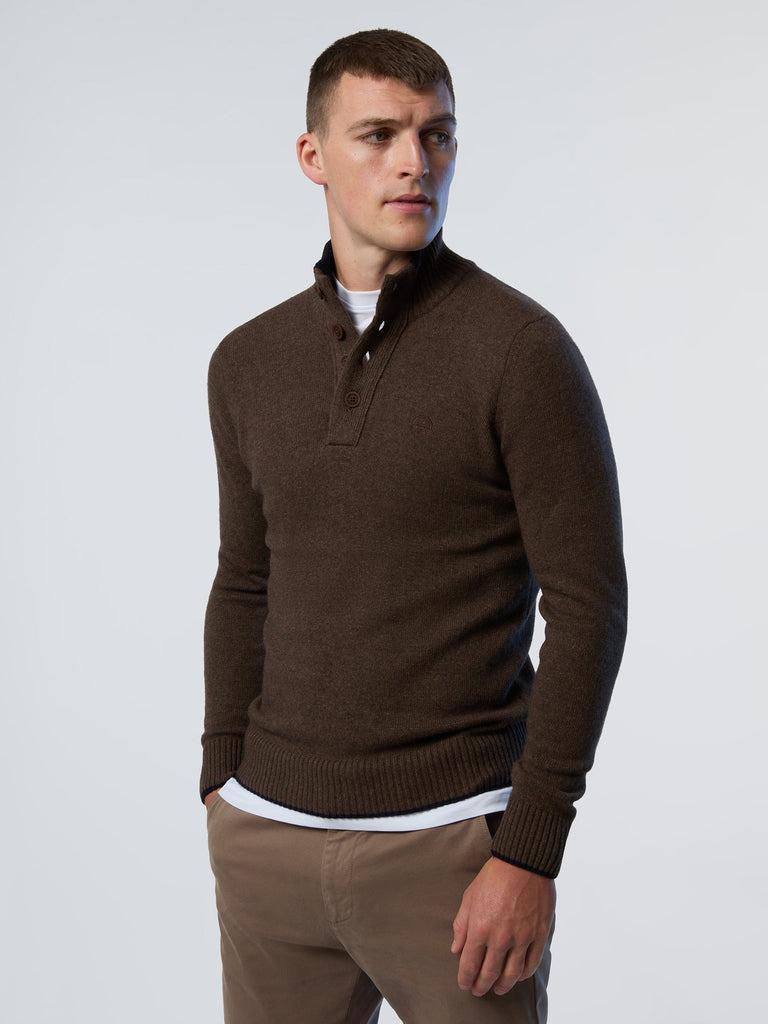 NORTH SAILS HALF BUTTON 7GG KNITWEAR