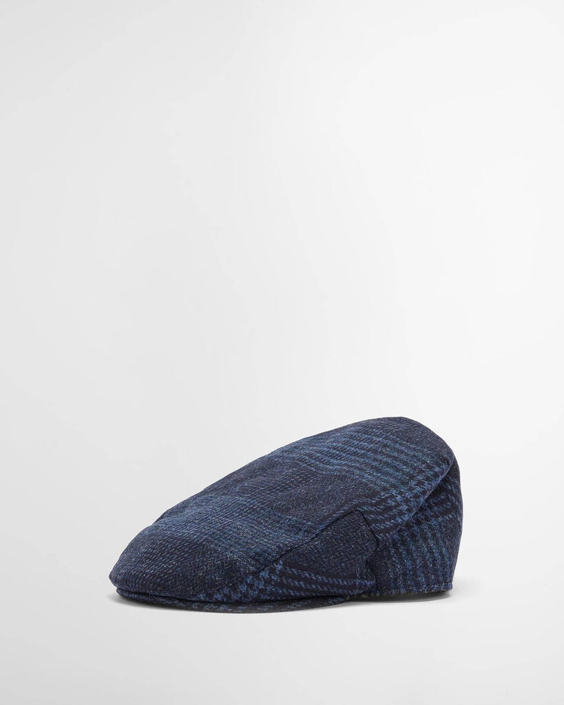 BARBOUR DEVERON TWEED FLAT CAP