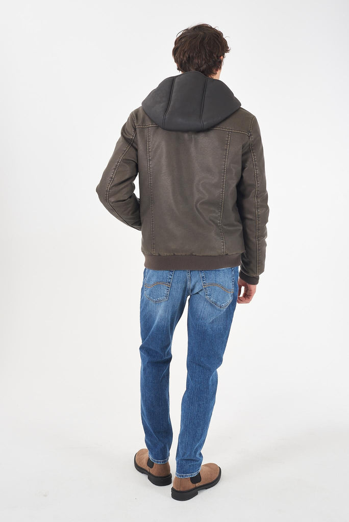 YES ZEE GIUBBINO UOMO TIPO BOMBER CON FINTO GILET