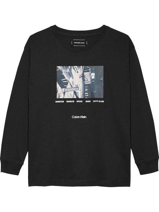 CALVIN KLEIN JEANS CITY PHOTO GRAPHIC TEE LS