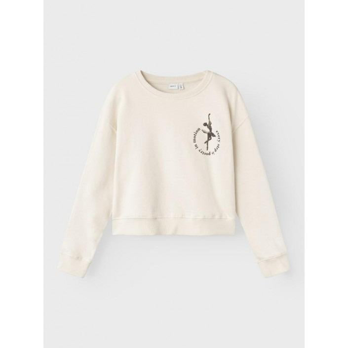 NAME.IT NKFLALULLE LS SHORT BOXY SWEAT UNB BOX