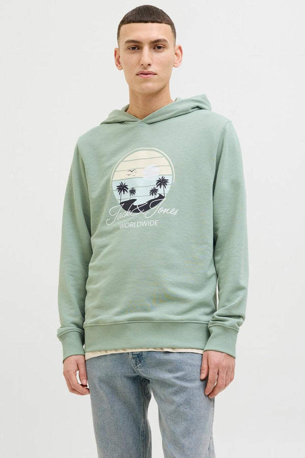 JACK AND JONES JJPALM SWEAT HOOD
