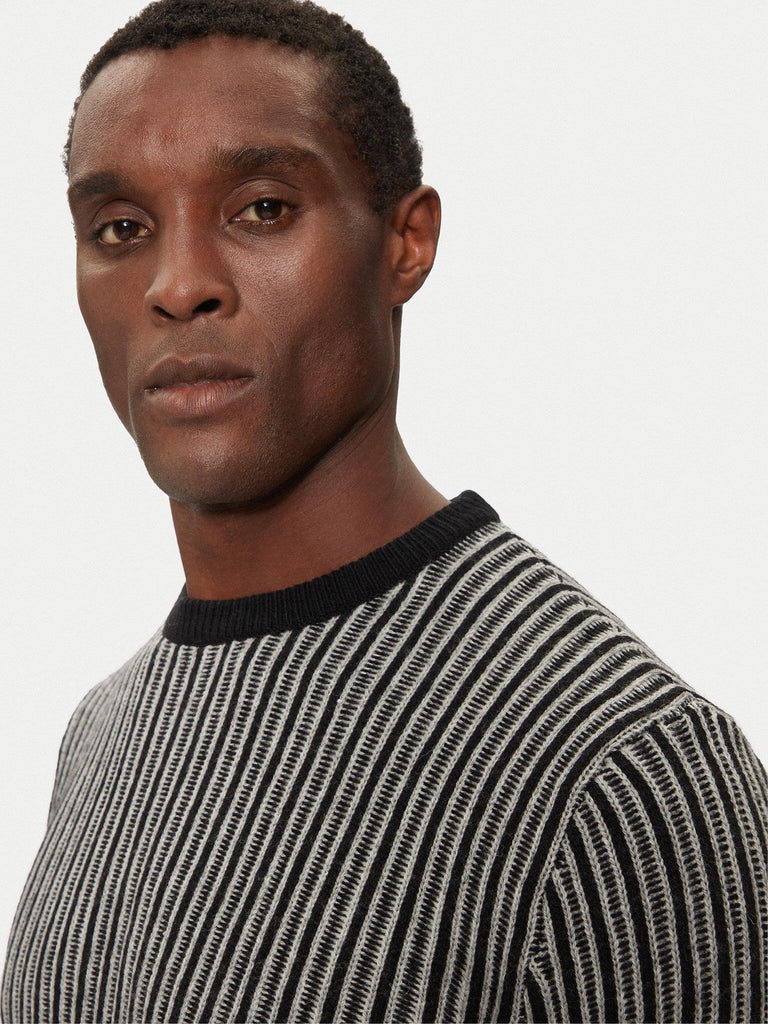 GUESS EMMANUEL CN BI-COLOR RIBS SWTR