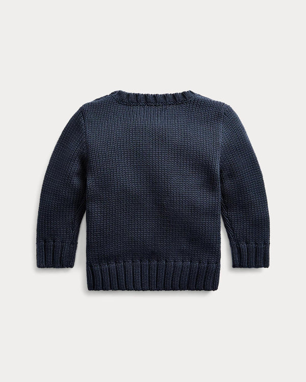 RALPH LAUREN FLAG CN SWTR-TOPS-SWEATER