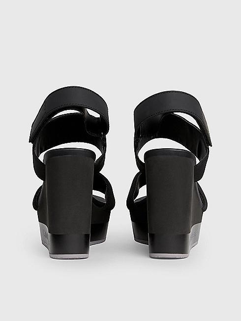 CALVIN KLEIN JEANS WEDGE SANDAL WEBBING