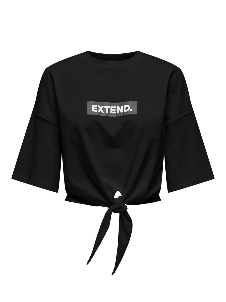 ONLY ONLSERENA LIFE S/S O-NECK KNOT TOP XTJRS