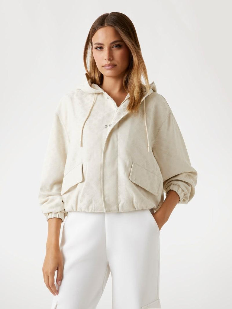 GUESS PEONY AOP FULL ZIP JACKET