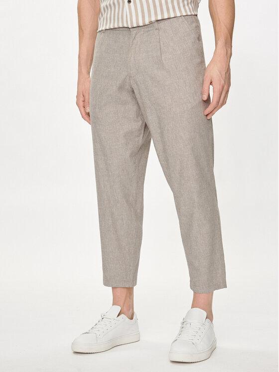 JACK AND JONES JPSTBILL JJDAVE LINEN BLEND TAP. CROP