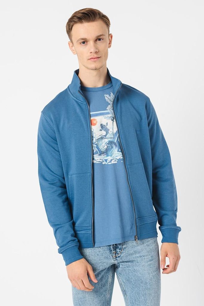 GUESS AL HIGH NECK FULLZIP SWEATSH