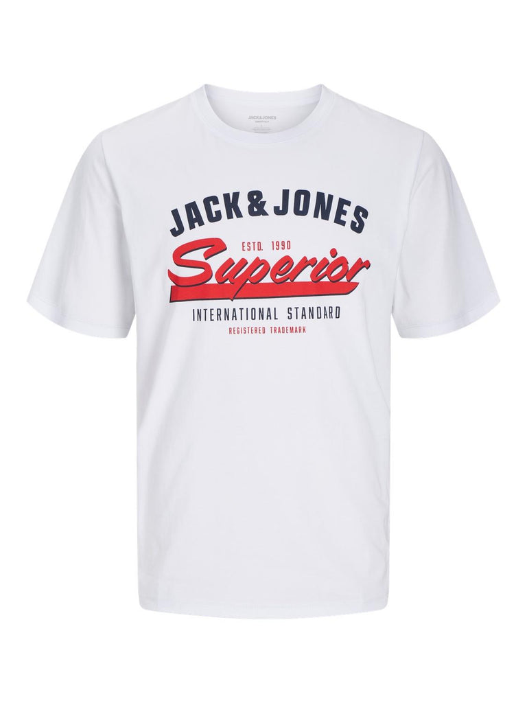 JACK AND JONES JJELOGO TEE SS O-NECK 2 COL SS25 SN