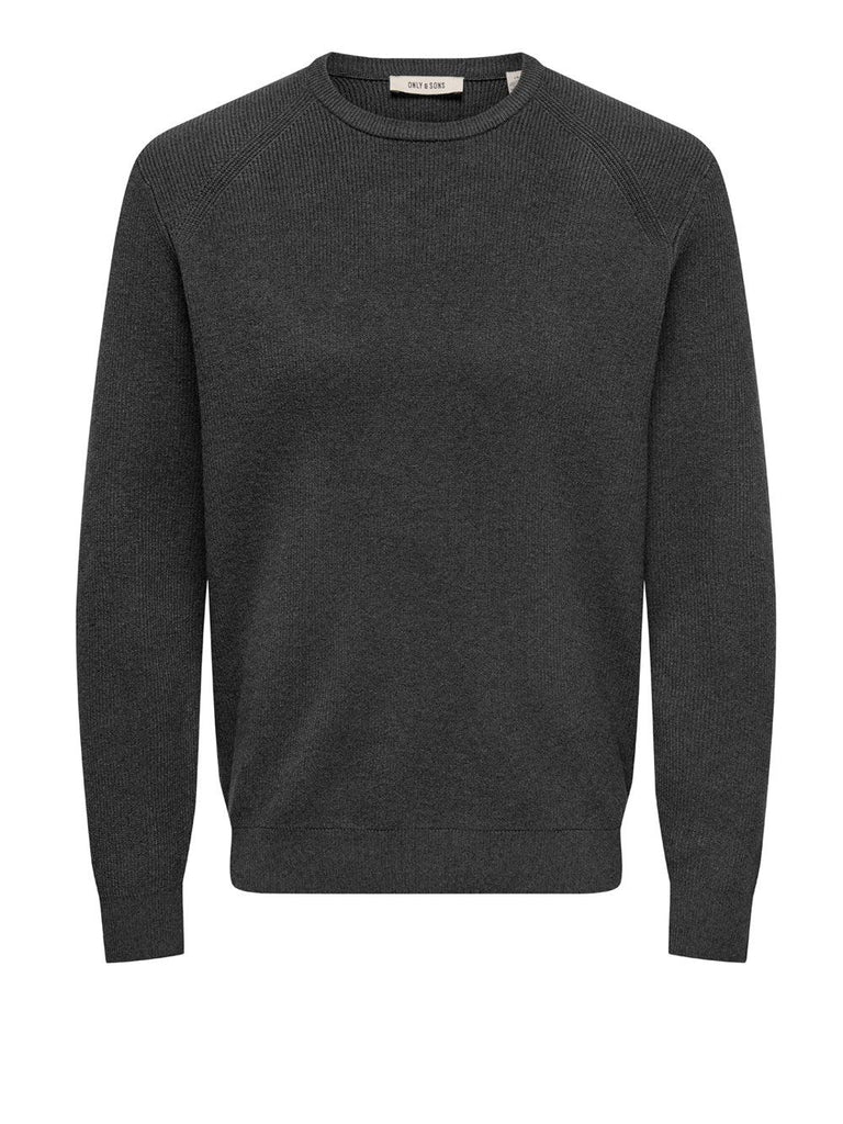 ONLY&SONS ONSALFI REG LS CREW KNIT CAMP