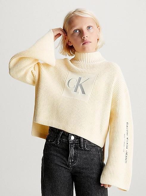 CALVIN KLEIN JEANS METALLIC MONO ROLLNECK SWEATER