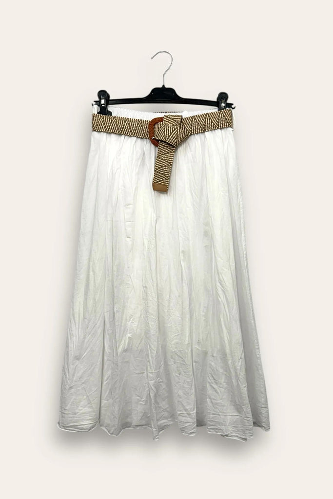 LOVEme Gonna in cotone stroppicciata