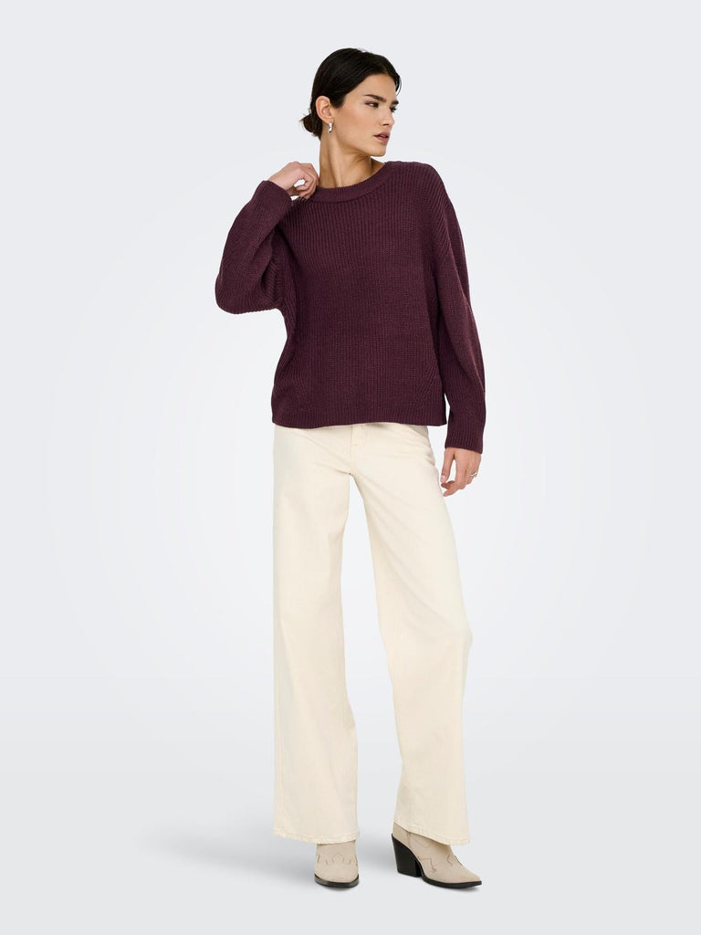 ONLY ONLMILOUZ LS RIB PULLOVER KNT NOOS