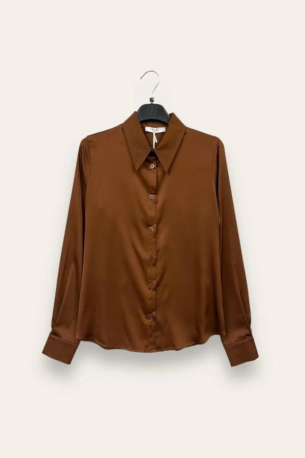 LOVEme Camicia sciancrata in raso