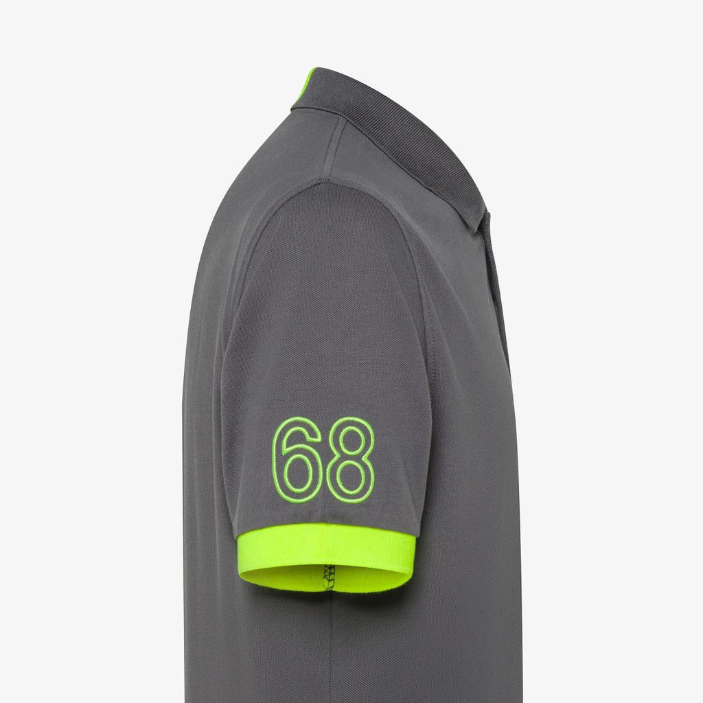 SUN68 POLO LOGO FLUO S/S