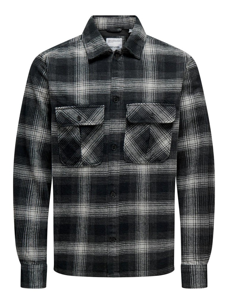 ONLY&SONS ONSCEDRIC LIFE CHECK OVERSHIRT NOOS