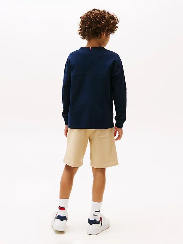 TOMMY HILFIGER HILFIGER SLEEVE GRAPHIC TEE LS