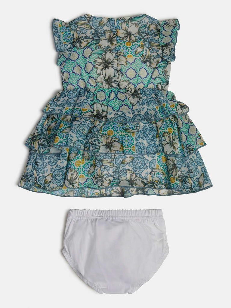 GUESS SET CHIFFON SL DRESS+PANTIES