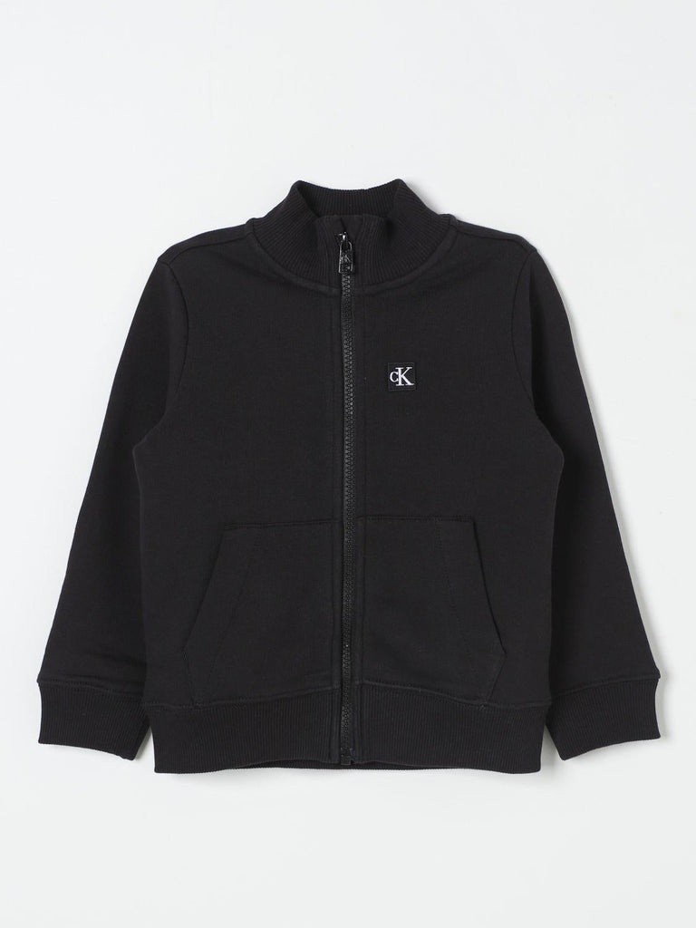 CALVIN KLEIN JEANS MONOGRAM MINI BADGE ZIP-THROUG