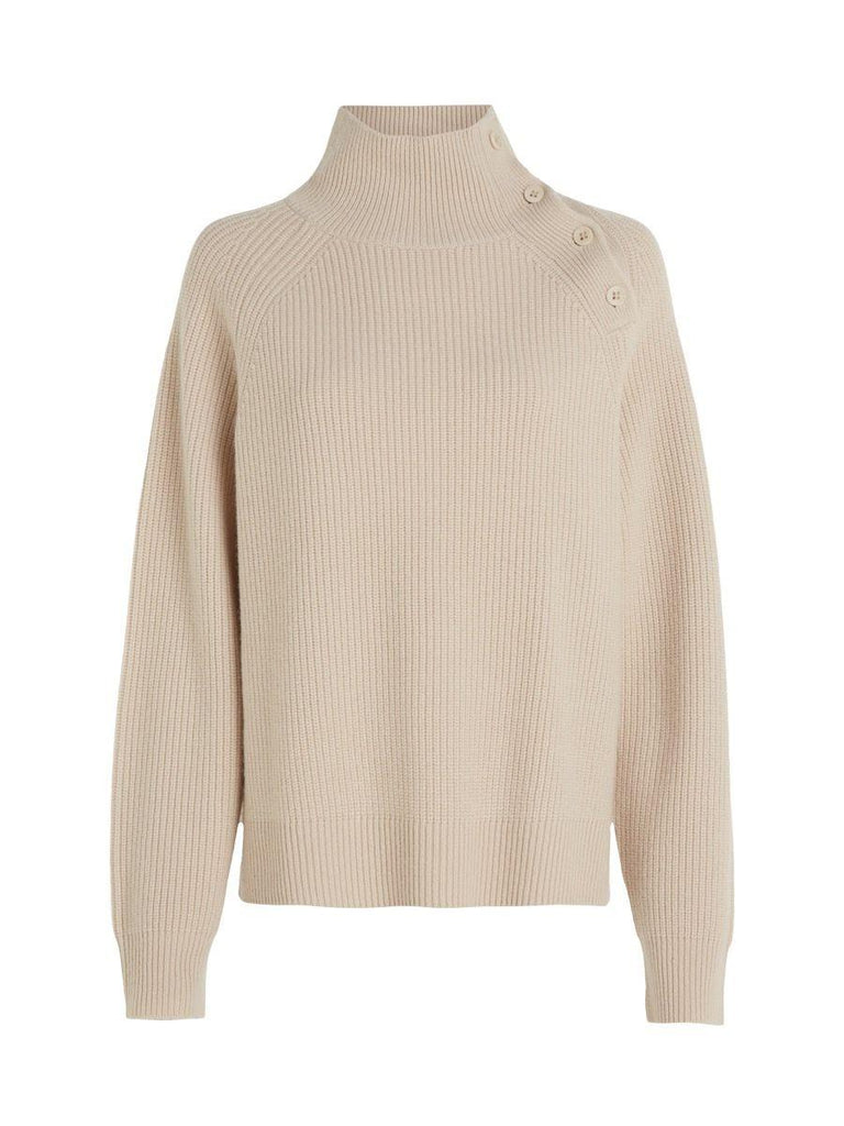 CALVIN KLEIN RECYCLED WOOL BUTTON