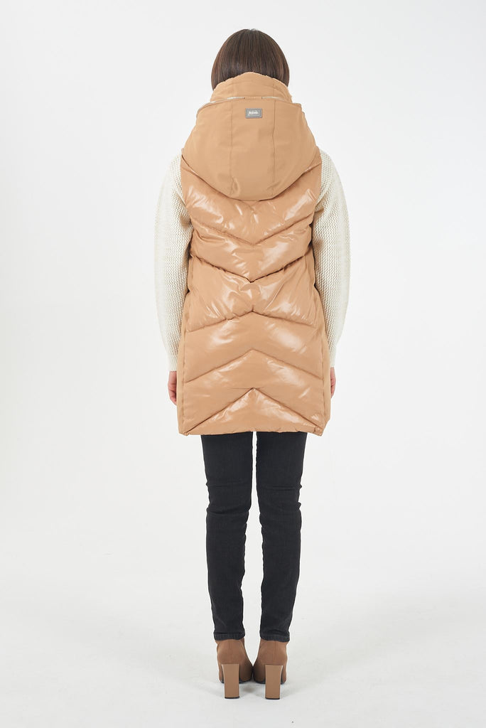 YES ZEE SMANICATO DONNA TRAPUNTATO CON FINTO GILET