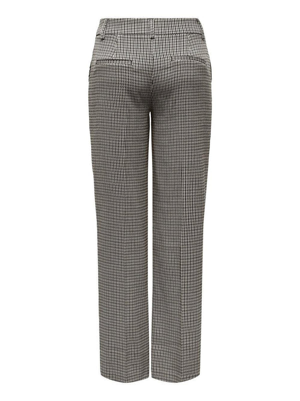 ONLY ONLLETTIE MW STR CHECK PANT TLR