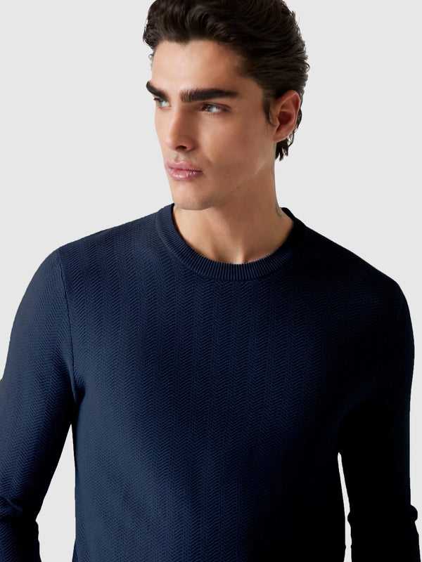 GUESS HARDING CN LS STITCH SWTR