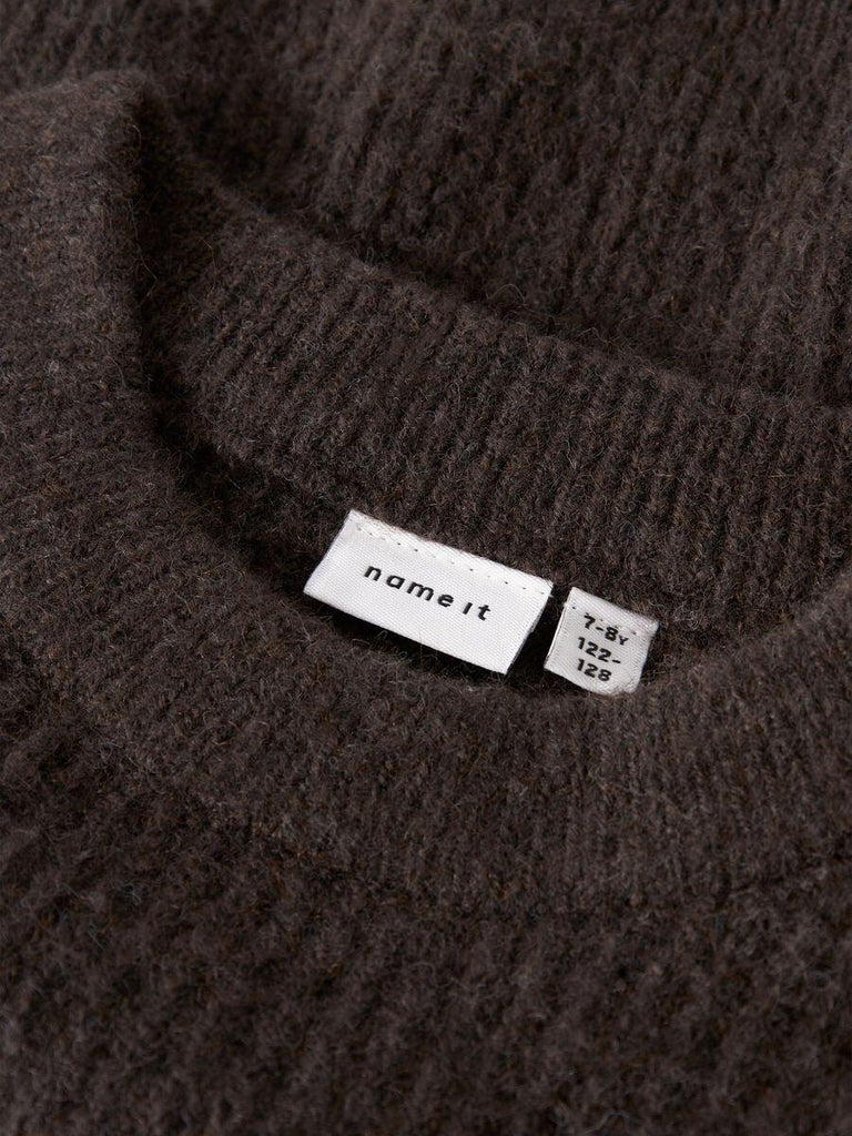 NAME.IT NKFHOLLY LS BOXY SHORT KNIT NOOS