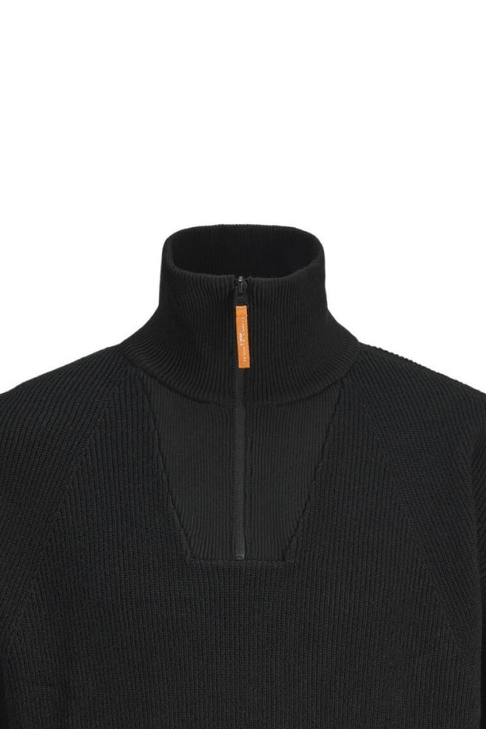 JACK AND JONES JCOOUTDOOR KNIT HALF ZIP HIGH NECK SN
