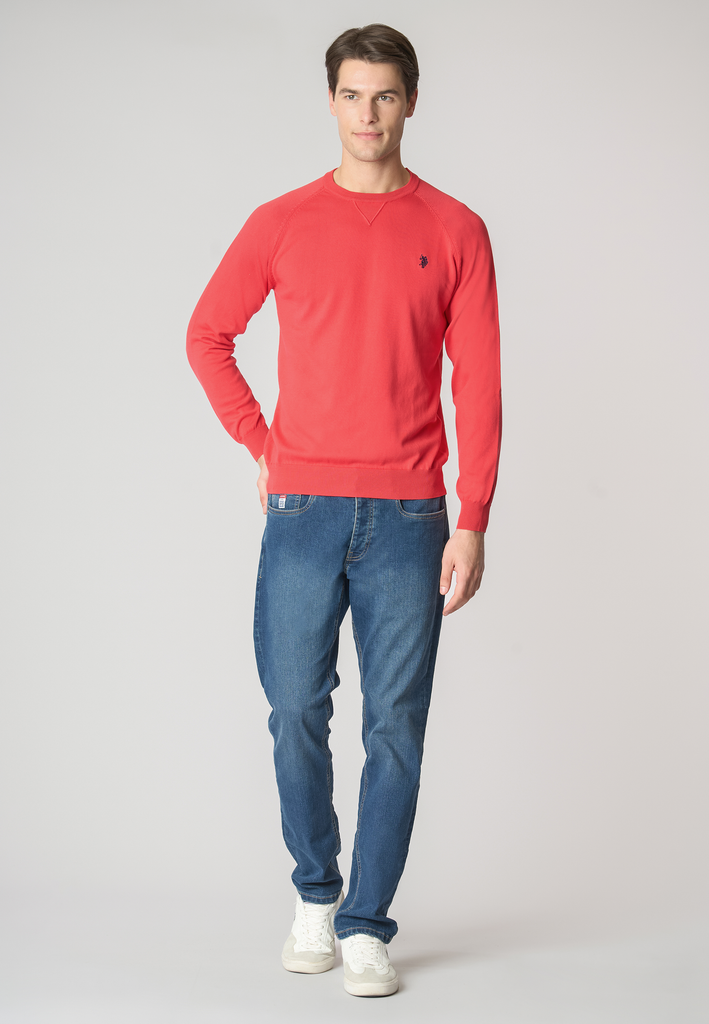 U.S. POLO ASSN LIN - PULLOVER RAGLAN CROW NECK