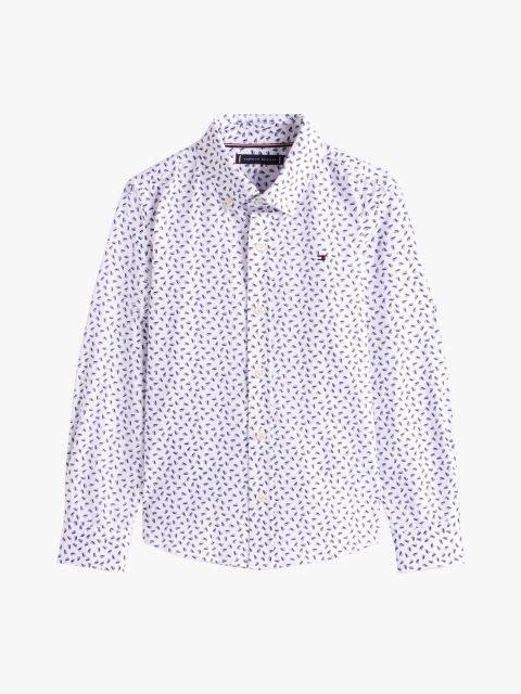 TOMMY HILFIGER ALL OVER MINI PRINT SHIRT LS