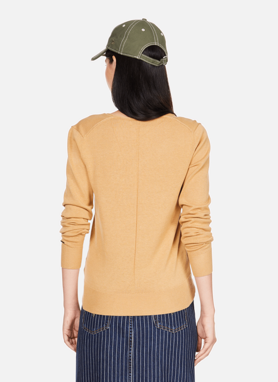 CALVIN KLEIN COTTON SILK V-NECK S