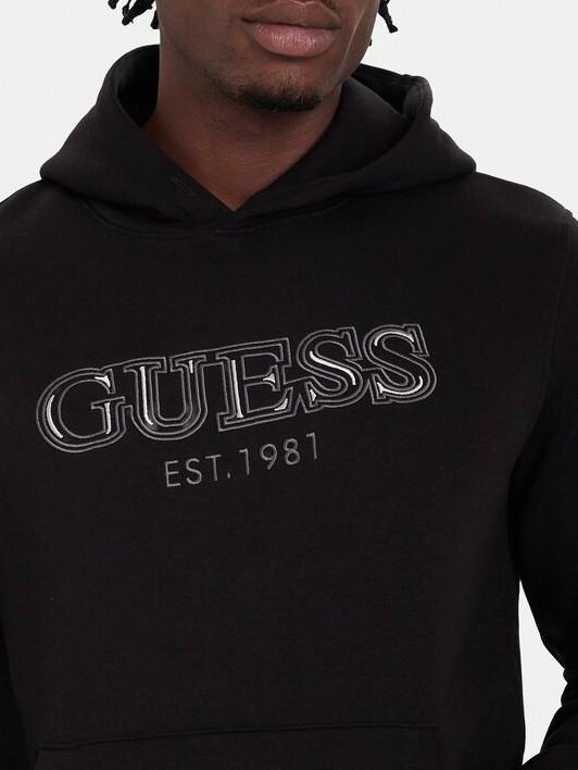 GUESS HOODED BASIC SWEATSHIRT
