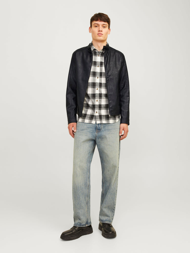 JACK AND JONES JJEDYLAN CLEAN PU JACKET NOOS