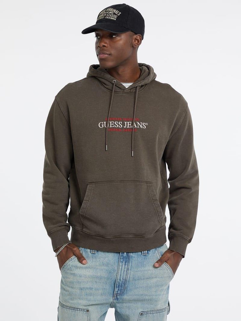 GUESS GJ HOOD REG AMERICA TRAD SWEAT