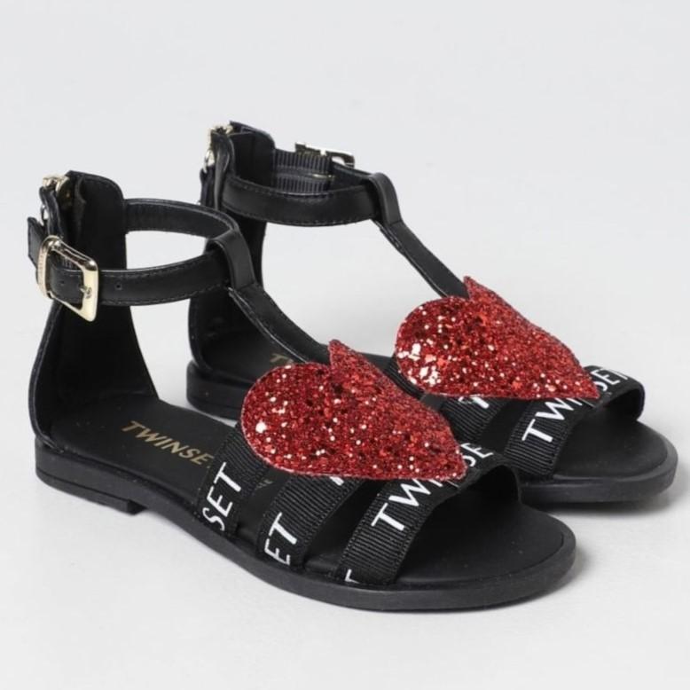 TWINSET SANDALO CON DETTAGLIO CUORE