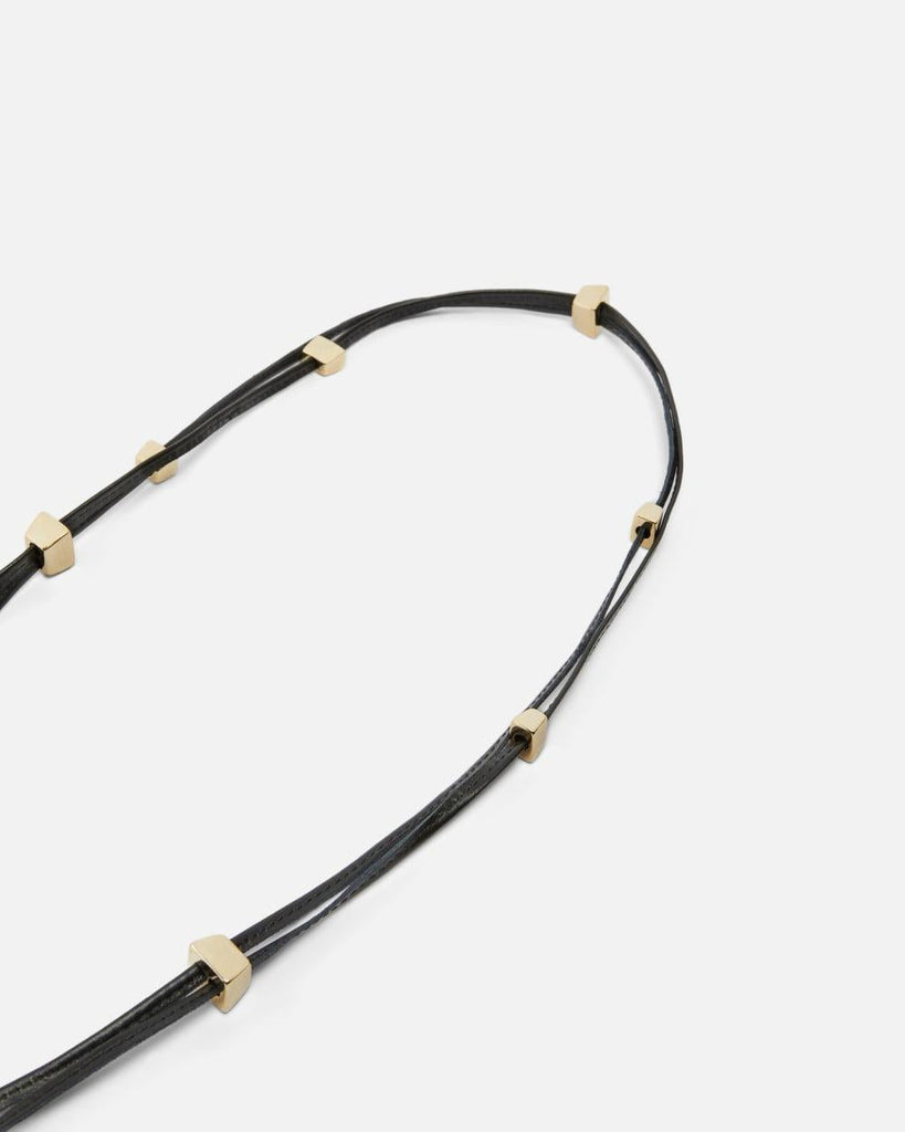 PINKO BELT NAVAJO TUBOLARE PELLE + P