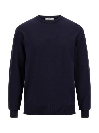 GUESS HERVEY CN LS LOGO TONAL SWEATE
