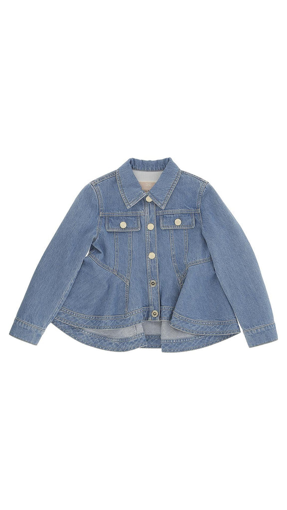 ELISABETTA FRANCHI La Mia Bambina GIUBBOTTO IN DENIM MEDIUM