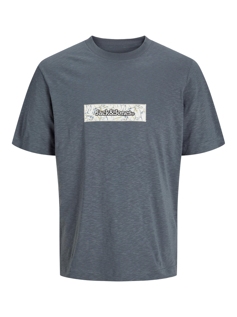JACK JONES KIDS JORSPLIT AOP BRANDING TEE SS CREW JNR