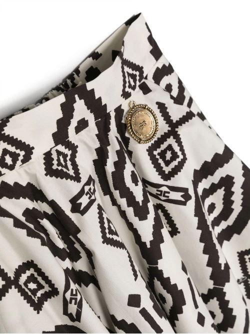 ELISABETTA FRANCHI La Mia Bambina TOP+GONNA STAMPA ETNICA E MEDA